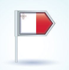 Flag of Malta vector illustration N2