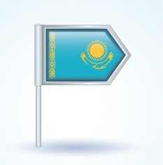 Flag of Kazakhstan vector illustration N2
