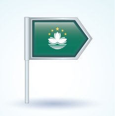 Flag of Macao vector illustration N2