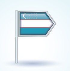 Flag of Uzbekistan vector illustration N10