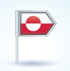 Flag of Greenland vector illustration N2