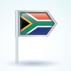 Flag of South africa vector illustration N2