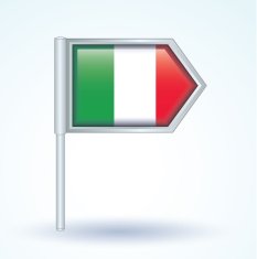 Flag of Italy vector illustration