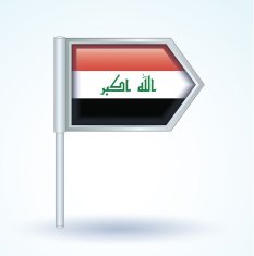 Flag of Iraq vector illustration