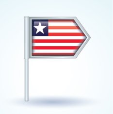 Flag of Liberia vector illustration N2