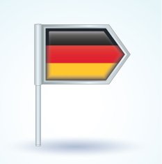 Flag of Germany vector illustration