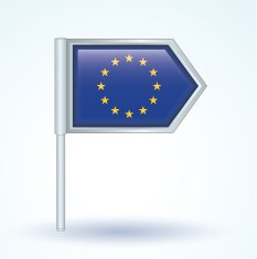 Flag of European union vector illustration