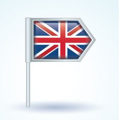 Flag of England vector illustration