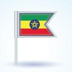Flag of Ethiopia Vector illustration N4