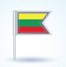 Flag of Lithuania vector illustration N3