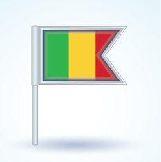 Flag of Mali vector illustration N3