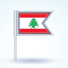 Flag of Lebanon vector illustration N3