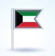 Flag of Kuwait vector illustration N3