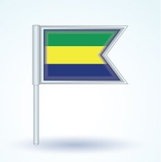 Flag of Gabon vector illustration N3