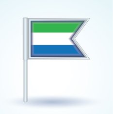 Flag of Sierra Leone vector illustration N3