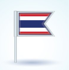 Flag of Thailand vector illustration
