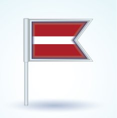 Flag of Latvia vector illustration N4