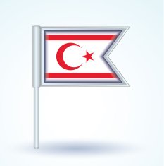 Flag of Northern Cyprus vector illustration N3