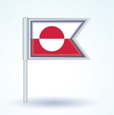 Flag of Greenland vector illustration N3
