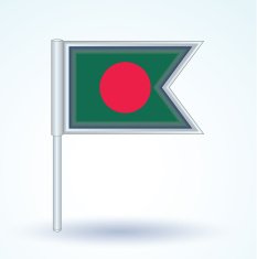 Flag of Banglades vector illustration N3