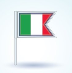 Flag of Italy vector illustration N2