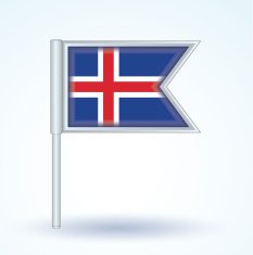 Flag of Iceland vector illustration N3