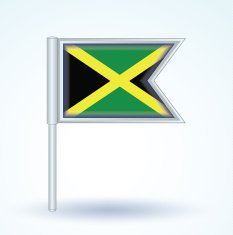 Flag of Jamaica vector illustration N3