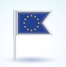 Flag of European union vector illustration N2