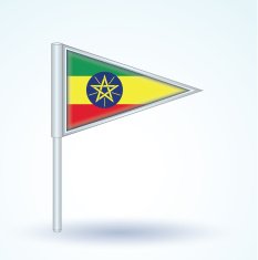 Flag of Ethiopia Vector illustration N5