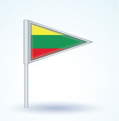 Flag of Lithuania vector illustration N4