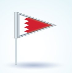 Flag of Bahrain vector illustration N4