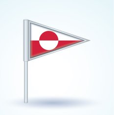 Flag of Greenland vector illustration N4