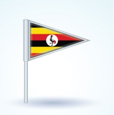 Flag of Uganda vector illustration N4