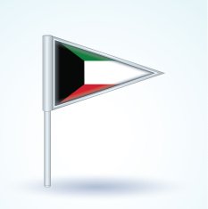 Flag of Kuwait vector illustration N4