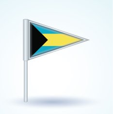 Flag of Bahamas vector illustration N3