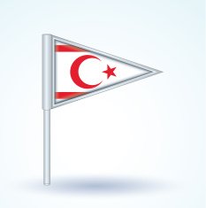 Flag of Northern Cyprus vector illustration N4