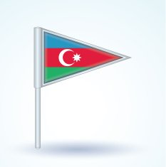 Flag of Azerbaijan vector illustration N4