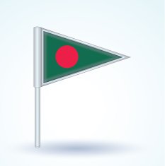 Flag of Banglades vector illustration N4
