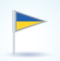 Flag of ukrain vector illustration N4