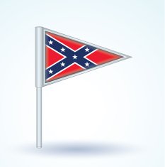 Flag of Confederate Rebel vector illustration N4