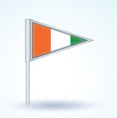 Flag of cote d ivoire vector illustration N4