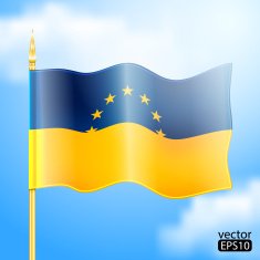 Europe & Ukraine Flag