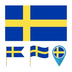 Sweden country flag vector