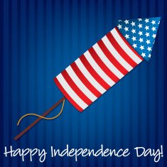 Independence Day cracker card in vector format N2
