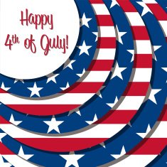 4th of July card in vector format N2