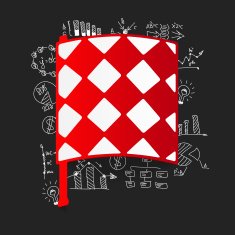 Drawing business formulas linesman flag N8