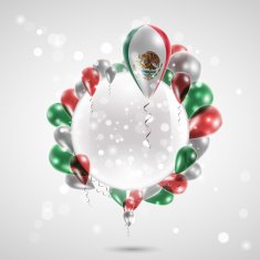 Flag of Mexico on balloon N3