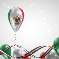 Flag of Mexico on balloon N7