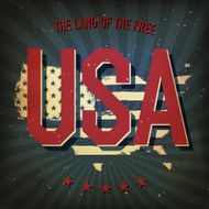 The land of the free - USA Vector EPS10