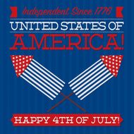 Independence Day card in vector format N5